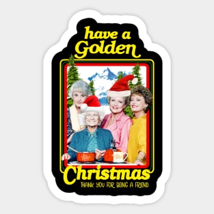 golden girls christmas Sticker